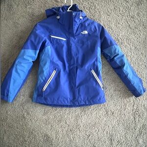 North face two layer insulated snow jacket